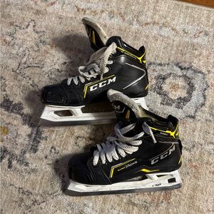CCM Black and Yellow Goalie Skates
